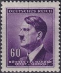 Obrázek k výrobku 42691 - 1942, Protektorát, 081, Výplatní známka: Adolf Hitler ✶✶