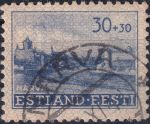 Obrázek k výrobku 42859 - 1941, Estonsko, 4, Výplatní známky: Obnova Estonska - Věž \"Velký Hermann\" v Revalu (Tallinnu) ⊙