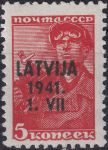 Obrázek k výrobku 42910 - 1941, Lotyšsko, 1, Výplatní známka ✶✶