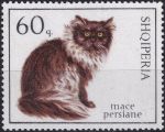 Obrázek k výrobku 43225 - 1966, Albánie, 1094, Kočky: Perská kočka ✶✶
