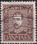 Obrázek k výrobku 43323 - 1924, Dánsko, 0142, 300 let Dánské pošty: Král Kristián X. ⊙