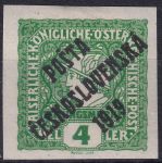 Obrázek k výrobku 43373 - 1919, ČSR I, 0060, PČ 1919: Novinová známka z roku 1916 (hlava Merkura hledící vlevo) ✶