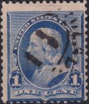Obrázek k výrobku 43466 - 1890, USA, 0061b, Výplatní známka: Prezidenti a další osobnosti v oválu - Benjamin Franklin ⊙