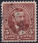 Obrázek k výrobku 43471 - 1890, USA, 0064, Výplatní známka: Prezidenti a další osobnosti v oválu - Abraham Lincoln ⊙