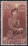 Obrázek k výrobku 43567 - 1942, Nový Zéland, 0225D, Výplatní známka: Zemské motivy - Mount Egmont ⊙