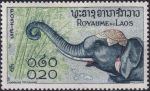 Obrázek k výrobku 43661 - 1958, Laos, 0074, Výplatní známka: Sloni ✶✶