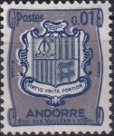 Obrázek k výrobku 43927 - 1961, Andorra (Franzouzká pošta), 164, Výplatní známka: Erb ✶✶