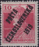 Obrázek k výrobku 44113 - 1919, ČSR I, 0114VV+VV, PČ 1919: Výplatní známka z roku 1917 (parlament) ✶