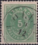Obrázek k výrobku 44194 - 1882, Island, 0012A, Výplatní známka: Číslice s oválnou korunou ⊙