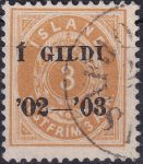 Obrázek k výrobku 44202 - 1900, Island, 0020, Výplatní známka: Číslice s korunou v oválu ⊙