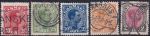 Obrázek k výrobku 44259 - 1925/1926, Dánsko, 0146/0150, Výplatní známky: Král Kristián X. ⊙