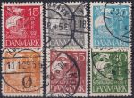 Obrázek k výrobku 44282 - 1926, Dánsko, 0166/0167, Výplatní známky: Vlnky, s 18 srdičky ⊙