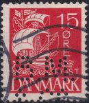 Obrázek k výrobku 44290 - 1927, Dánsko, 0168p, Výplatní známka: Karavela ⊙