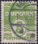 Obrázek k výrobku 44304 - 1926, Dánsko, 0166, Výplatní známky: Vlnky, s 18 srdičky ⊙