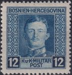Obrázek k výrobku 44370 - 1917, Bosna a Hercegovina, 124A, Výplatní známka: Císař Karel I. ✶