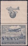 Obrázek k výrobku 44531 - 1946, ČSR II, L16bKH, Letecká známka: Let Praha - New York ✶✶ o H