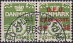 Obrázek k výrobku 44797 - 1930, Dánsko, 0182, Výplatní známka: Vlnky, s 18 srdičky ⊙
