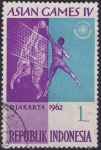 Obrázek k výrobku 44836 - 1962, Indonésie, 0349, 4. asijské sportovní hry, Jakarta (II): Fotbal ⊙