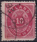 Obrázek k výrobku 44860 - 1876, Island, 0008A, Výplatní známka: Číslice s korunou v oválu ⊙