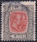 Obrázek k výrobku 44889 - 1915/1918, Island, 0076, Výplatní známka: Král Kristián IX. a Frederik VIII. ⊙