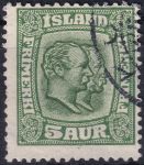Obrázek k výrobku 44890 - 1915/1918, Island, 0078, Výplatní známka: Král Kristián IX. a Frederik VIII. ⊙