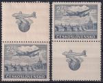 Obrázek k výrobku 44919 - 1946, ČSR II, L16aK, Letecká známka: Let Praha - New York ✶✶ o
