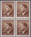 Obrázek k výrobku 44926 - 1942, Protektorát, 078, Výplatní známka: Adolf Hitler ✶✶ ⊞