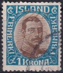 Obrázek k výrobku 44992 - 1920, Island, 0086, Výplatní známka: Král Kristián X. ⊙