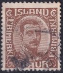 Obrázek k výrobku 44998 - 1921, Island, 0101, Výplatní známka: Král Kristián X. ⊙