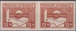 Obrázek k výrobku 45138 - 1945, ČSR II, 0358DVST, Výplatní známka: Košické vydání - Symbol spojenectví ČSR-SSSR ✶✶ ⊟