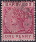 Obrázek k výrobku 45506 - 1882, Barbados, 0032, Výplatní známka: Královna Viktorie ⊙