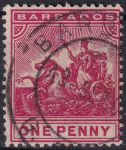 Obrázek k výrobku 45510 - 1892, Barbados, 0044, Výplatní známka: Malá koloniální pečeť ⊙