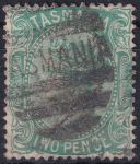 Obrázek k výrobku 45822 - 1878, Tasmánie, 30, Výplatní známka: Královna Viktorie doleva v perlovém oválu ⊙