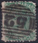 Obrázek k výrobku 45823 - 1878, Tasmánie, 31, Výplatní známka: Královna Viktorie doleva v perlovém oválu ⊙