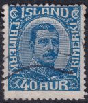 Obrázek k výrobku 45874 - 1921, Island, 0100, Výplatní známka: Král Kristián X. ⊙
