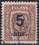 Obrázek k výrobku 45876 - 1921, Island, 0103, Výplatní známka: Král Kristián X. ⊙