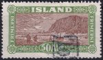 Obrázek k výrobku 45886 - 1925, Island, 0114, Výplatní známka: Pohledy na Island - Rybářský přístav u Viku na jižním pobřeží ⊙
