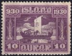 Obrázek k výrobku 45893 - 1930, Island, 0126, 1000 let Allthingu: Vikingská loď ve vichřici ✶