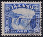Obrázek k výrobku 45929 - 1931, Island, 0151, Výplatní známka: Vodopád Gullfoss ⊙