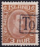 Obrázek k výrobku 45937 - 1920, Island, 0098, Výplatní známka: Král Kristián X. ⊙