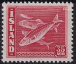 Obrázek k výrobku 45980 - 1941, Island, 0210A, Výplatní známka: Typické zemské motivy: Gadus morrhua, ✶