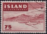 Obrázek k výrobku 45999 - 1947, Island, 0242, Letecká známka: Hydroplán PBY - 5 Catalina nad Isafjordurem ⊙