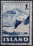 Obrázek k výrobku 46000 - 1947, Island, 0242, Letecká známka: Hydroplán PBY - 5 Catalina nad Isafjordurem ⊙