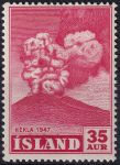 Obrázek k výrobku 46002 - 1948, Island, 0249, Výplatní známka: Výbuch sopky Hekla v roce 1947 ✶✶