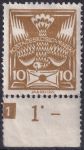 Obrázek k výrobku 46020 - 1920, ČSR I, 0143Ap, Výplatní známka: Holubice ✶ o D