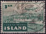 Obrázek k výrobku 46314 - 1947, Island, 0243, Letecká známka: Douglas DC - 3 nad Eyjafjordurem ⊙