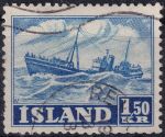 Obrázek k výrobku 46326 - 1950, Island, 0267, Výplatní známka: Rybářství a zemědělství - Polní hospodářství ⊙