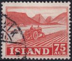 Obrázek k výrobku 46335 - 1950, Island, 0267, Výplatní známka: Rybářství a zemědělství - Polní hospodářství ⊙