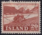 Obrázek k výrobku 46336 - 1950, Island, 0267, Výplatní známka: Rybářství a zemědělství - Polní hospodářství ⊙