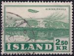 Obrázek k výrobku 46338 - 1952, Island, 0279, Letecká známka: Letadlo nad krajinou - Letadlo nad Eiriksjökull ⊙